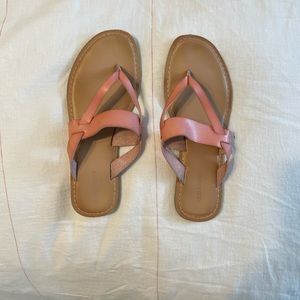 Old Navy pink leather sandals.